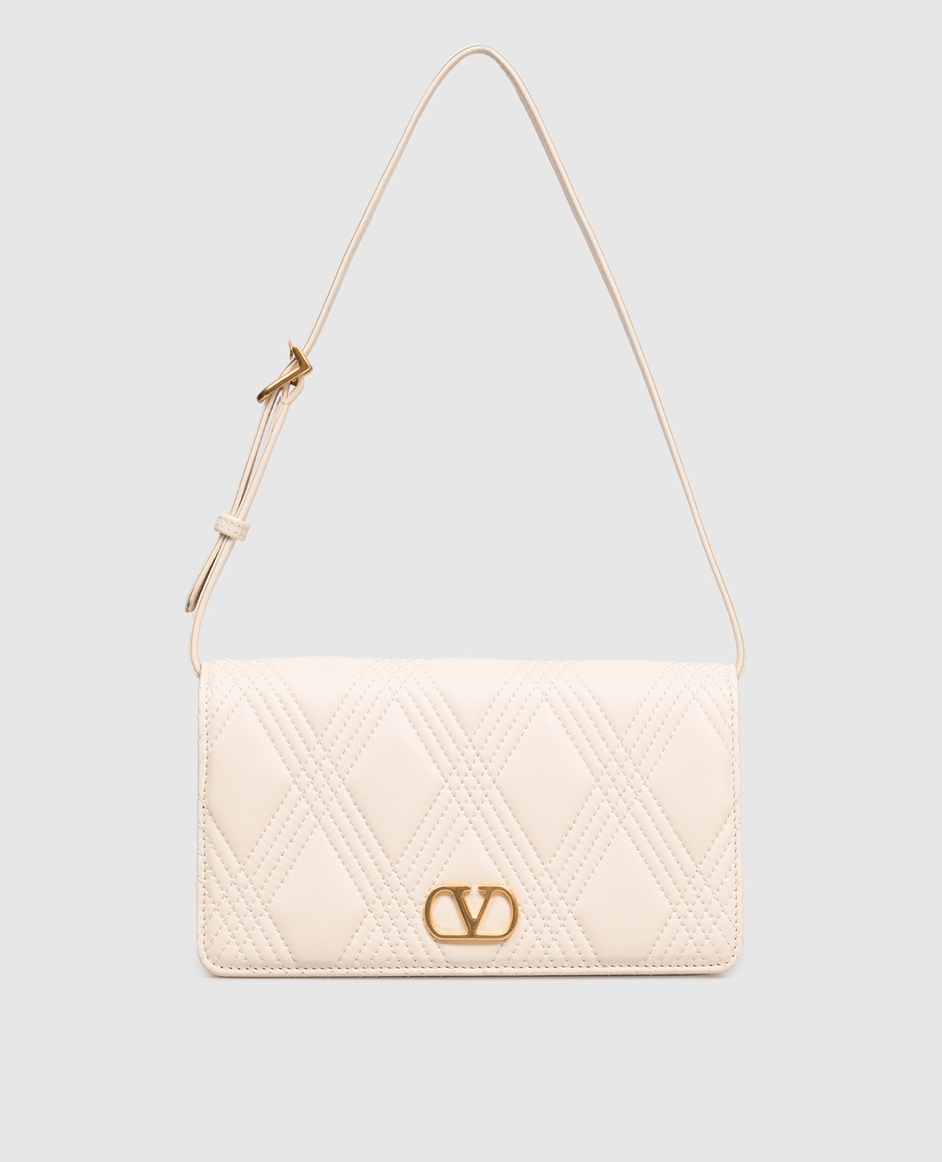 

Beige Quiltie leather bag Valentino