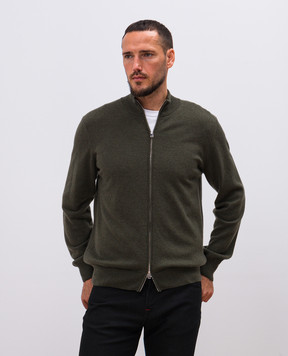 Cashmere&Whiskey Green cashmere cardigan MU8671312341R
