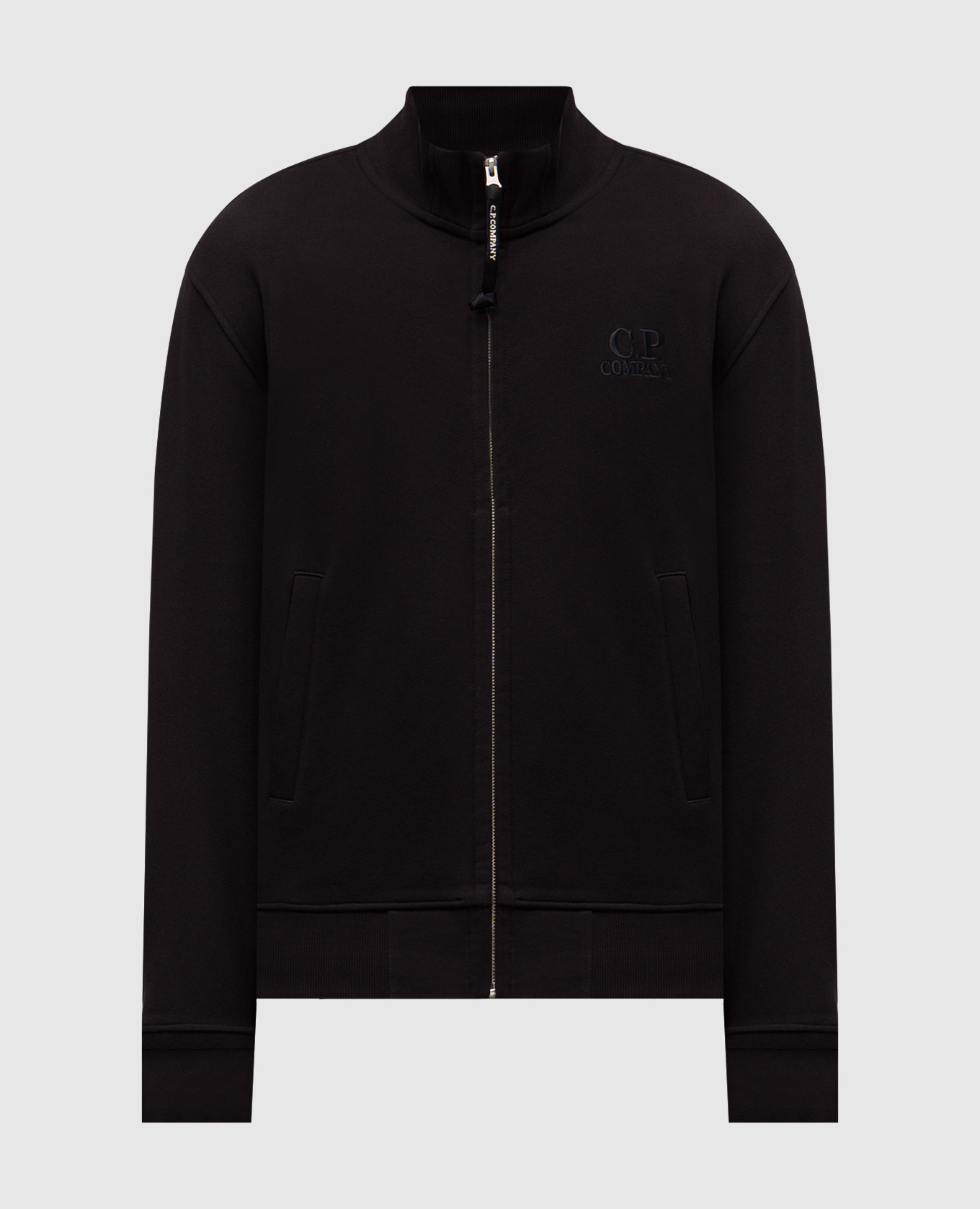 

Black sports jacket with logo embroidery C.P. Company