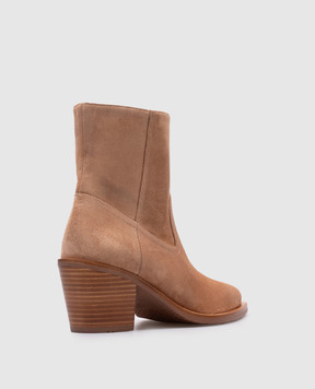 Stuart Weitzman Beige suede TATE boots SK186