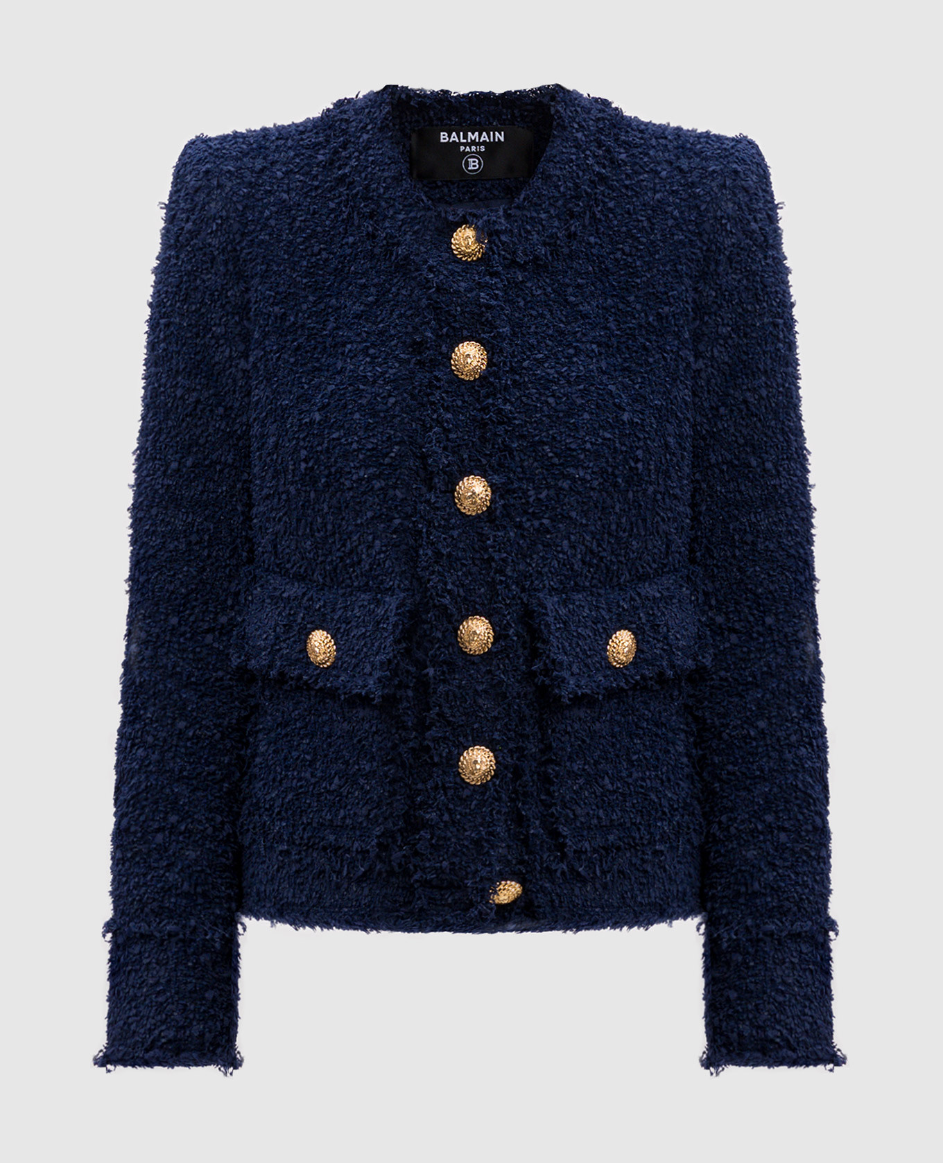 Balmain Blue tweed jacket