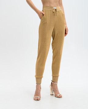 Coperni Beige joggers with lurex COPML120Y3001