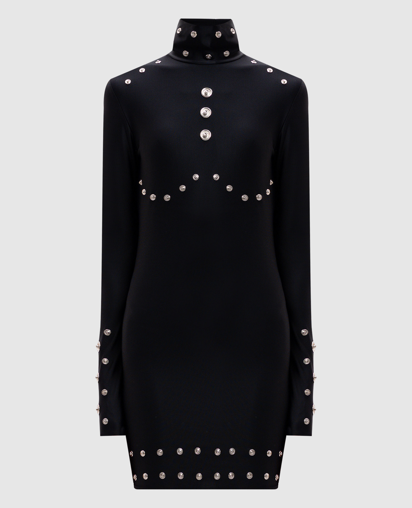 

Black mini dress with rivets Coperni