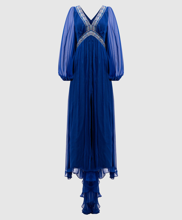 cute blue dresses for prom Cute A Line Off the Shoulder Blue Tulle Long Prom Dresses with Appliques  VK23051903  Vickidress
