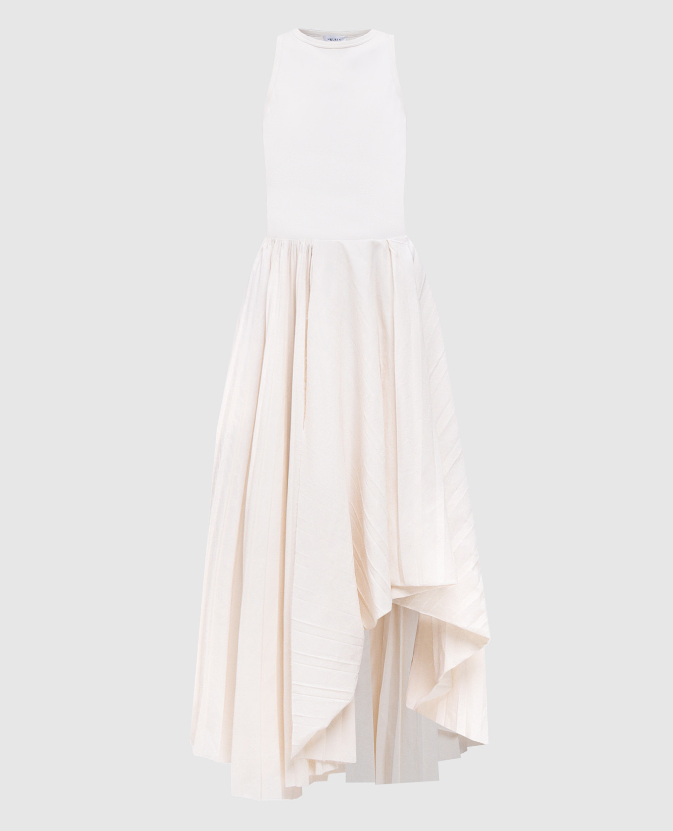 

White asymmetrical dress Alexander McQueen