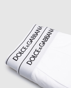 Dolce&Gabbana Set of white boxer briefs with logo M9C07JONN95