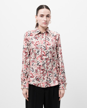 Max Mara ORCA beige silk blouse with floral print ORCA