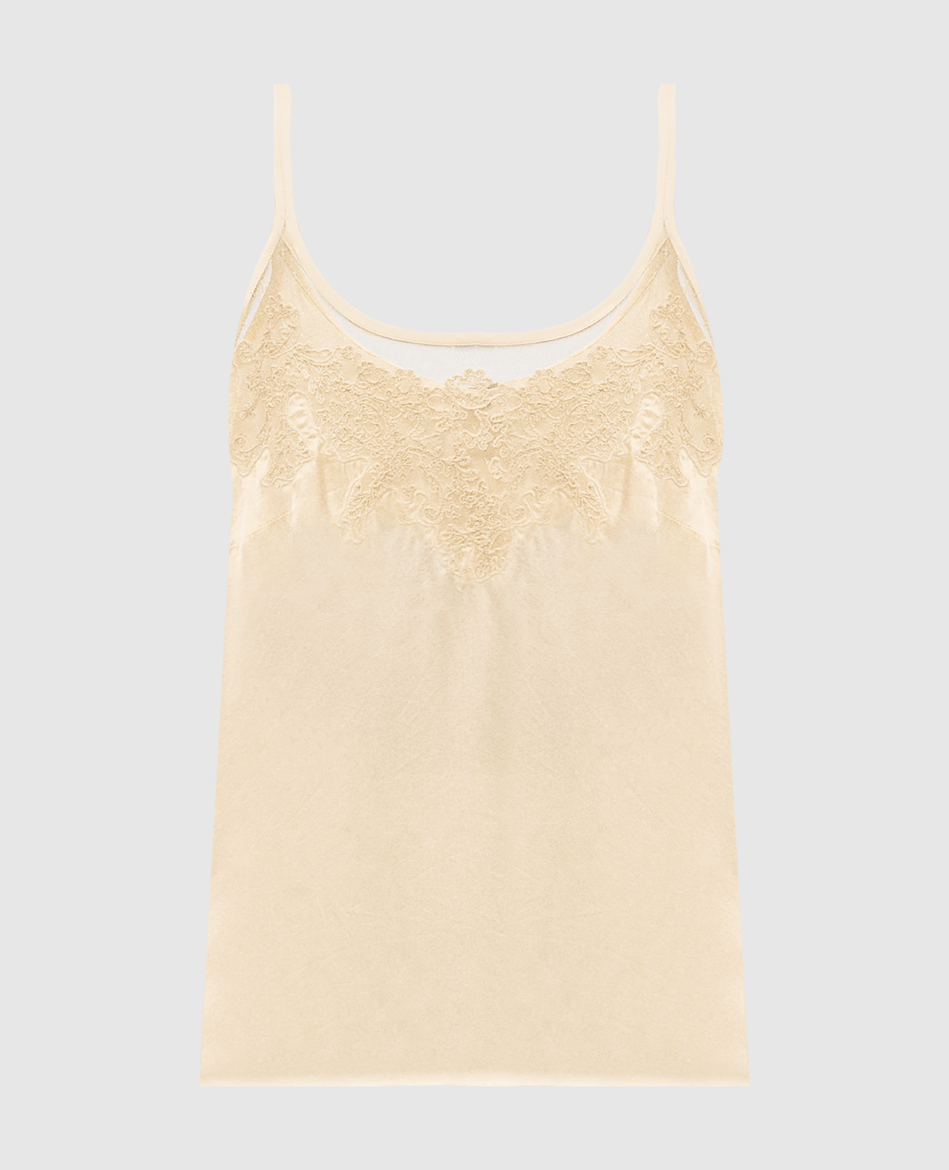 

Yellow top with lace Twinset