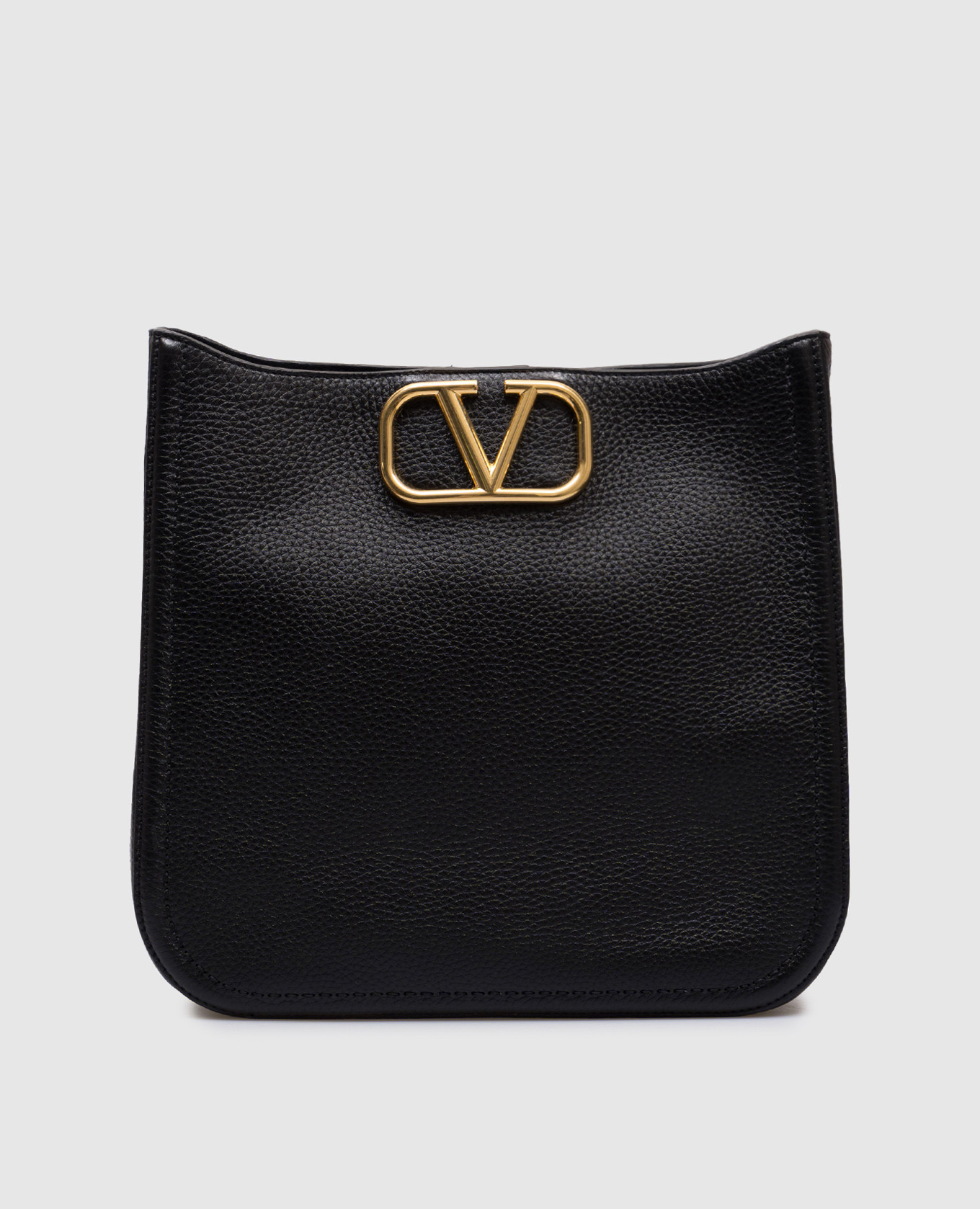 

VLogo Signature Black Leather Bag Valentino