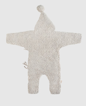 Binibamba Children's gray merino wool overalls SNUGGLESUIT