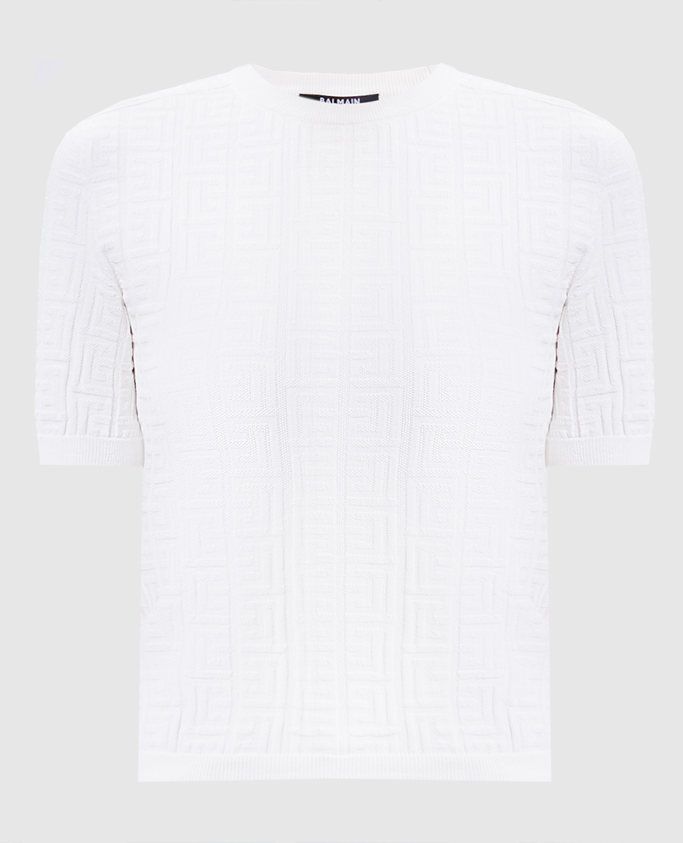 White top with emblem pattern Balmain