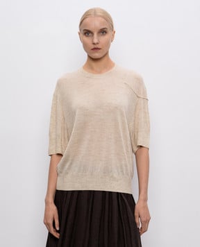 BOBOUTIC Beige made of cashmere, silk and linen 4805