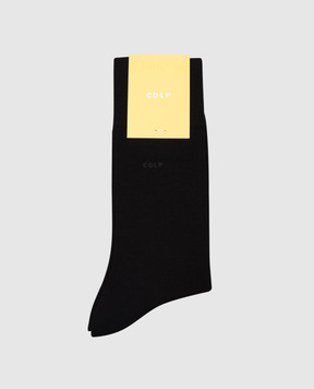 CDLP Black socks with logo MSO006122201