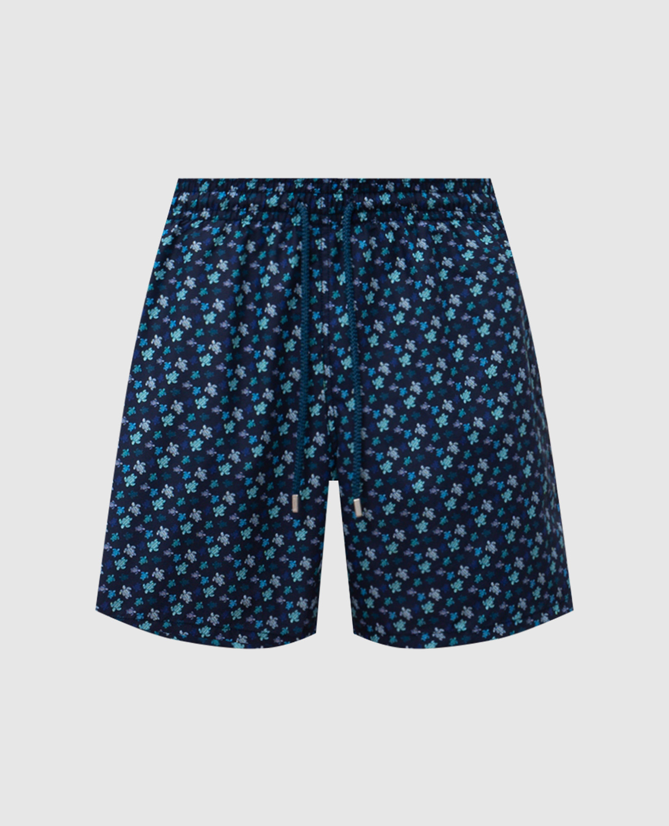 

Blue swim shorts with branded print Vilebrequin