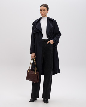 Bottega Veneta Blue wool trench coat 812009V4
XP0