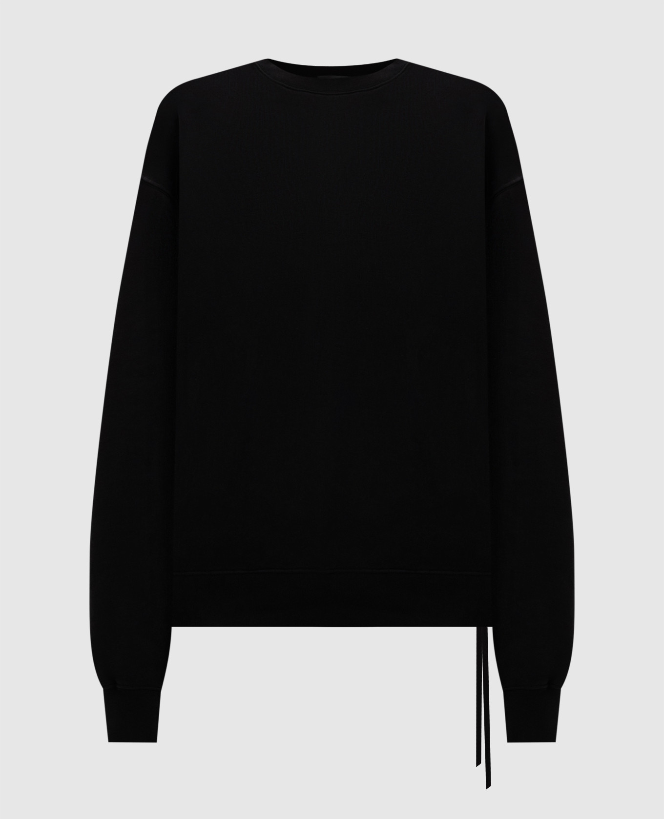 Black Smo sweatshirt with print Ann Demeulemeester