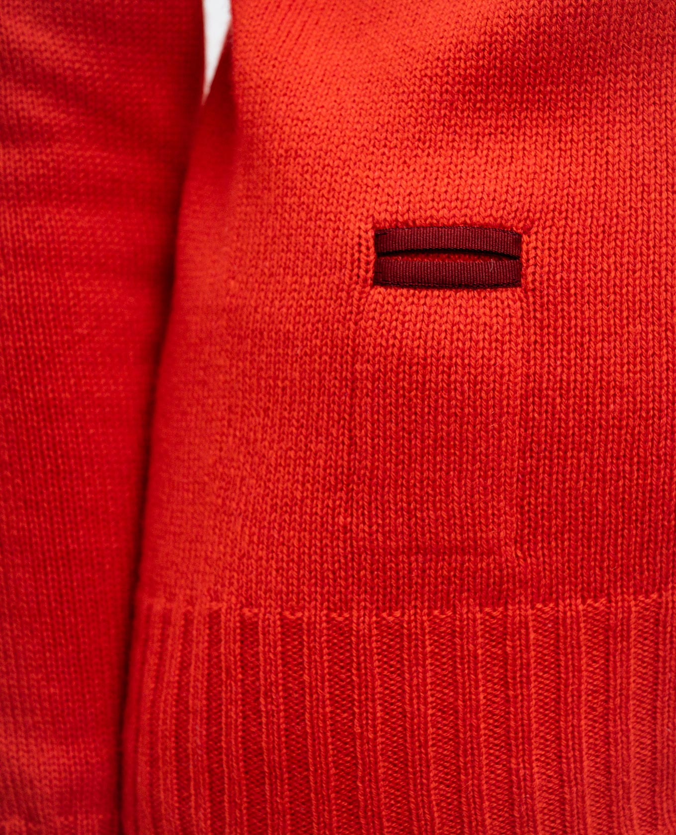 Red cashmere sweater with metallic logo Agnona 5