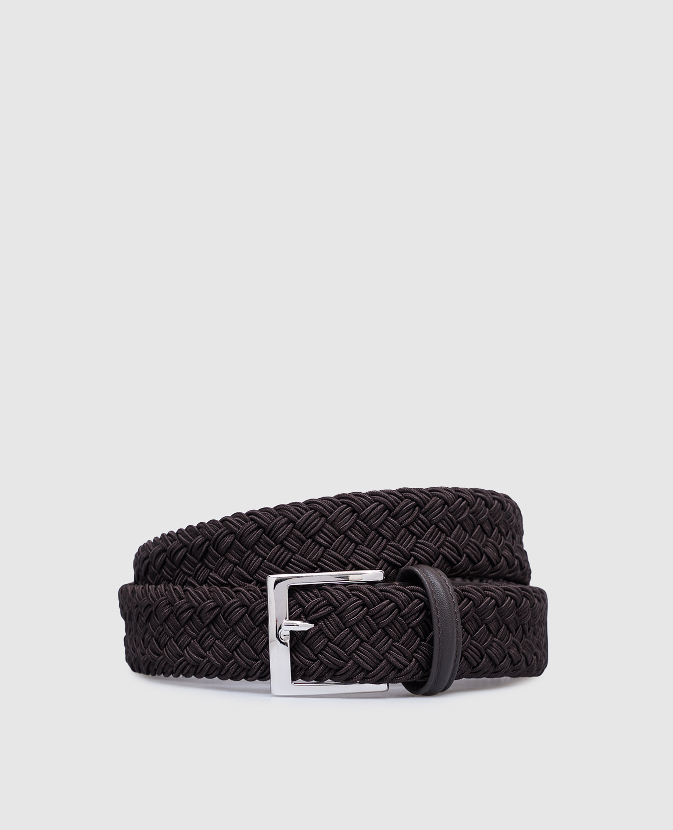 

Brown belt with weaving Kiton