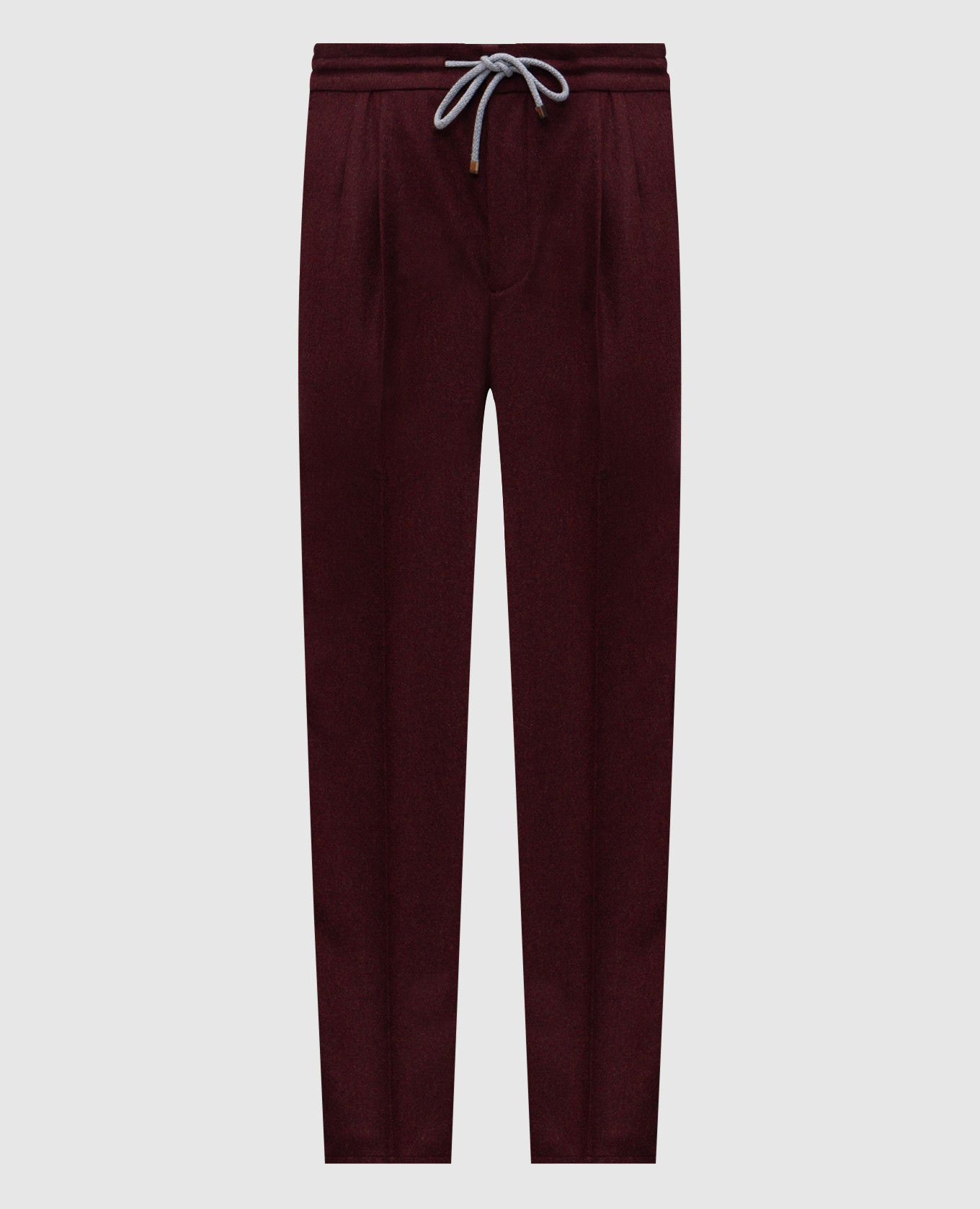 Burgundy wool pants Brunello Cucinelli