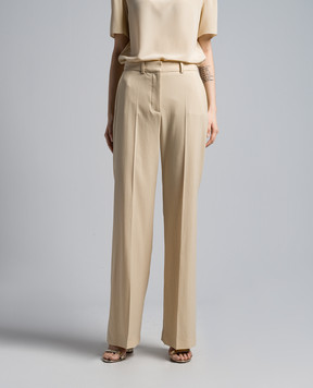 JOSEPH Morissey beige wool flared pants JP001582