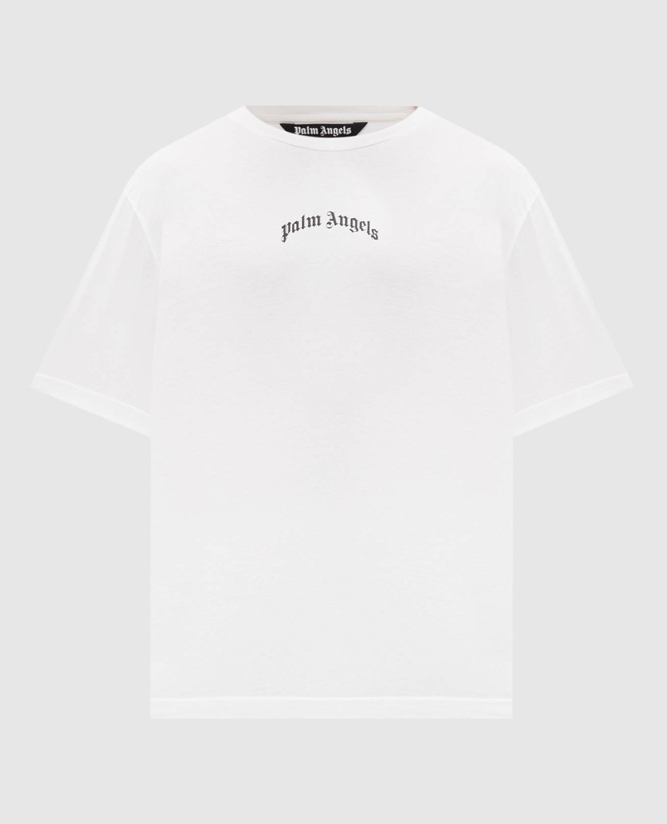 

White t-shirt with contrasting logo print Palm Angels