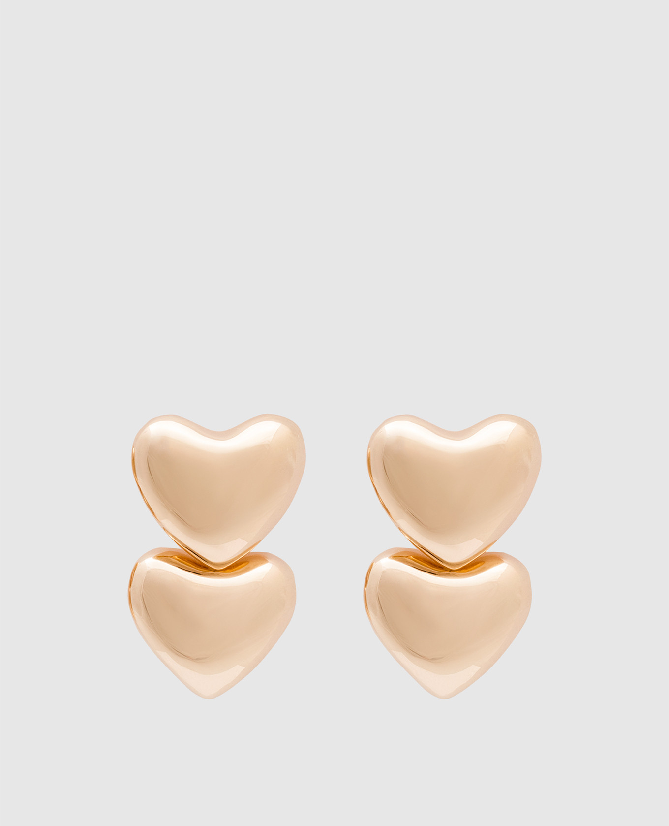 

Dual Voluptuous silver gold earrings ANNIKA INEZ, Golden