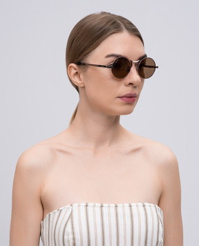 Max Mara SAFIYE silver sunglasses with logo SAFIYE