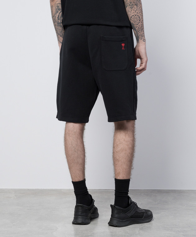 ショートパンツ Ami Paris Black wool-blend bermuda shorts Ami Paris Black Wool Blend Bermuda Shorts | Balardi