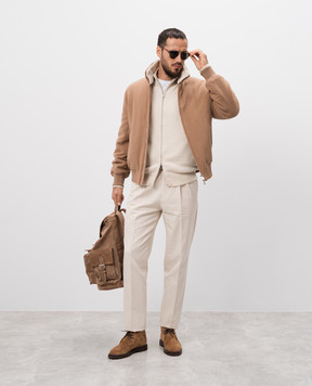 Cashmere&Whiskey White cashmere cardigan MU7931307341PF