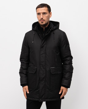Stefano Ricci Black silk down jacket MDJ53001425426