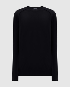 Ann Demeulemeester Lemme black wool and cashmere sweater B0010711FA147