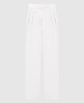 Lou Lou Studio AYLA white striped linen pants AYLA