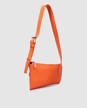 Alexander McQueen Orange leather T-bar bag with asymmetric cut 8135351VDCM