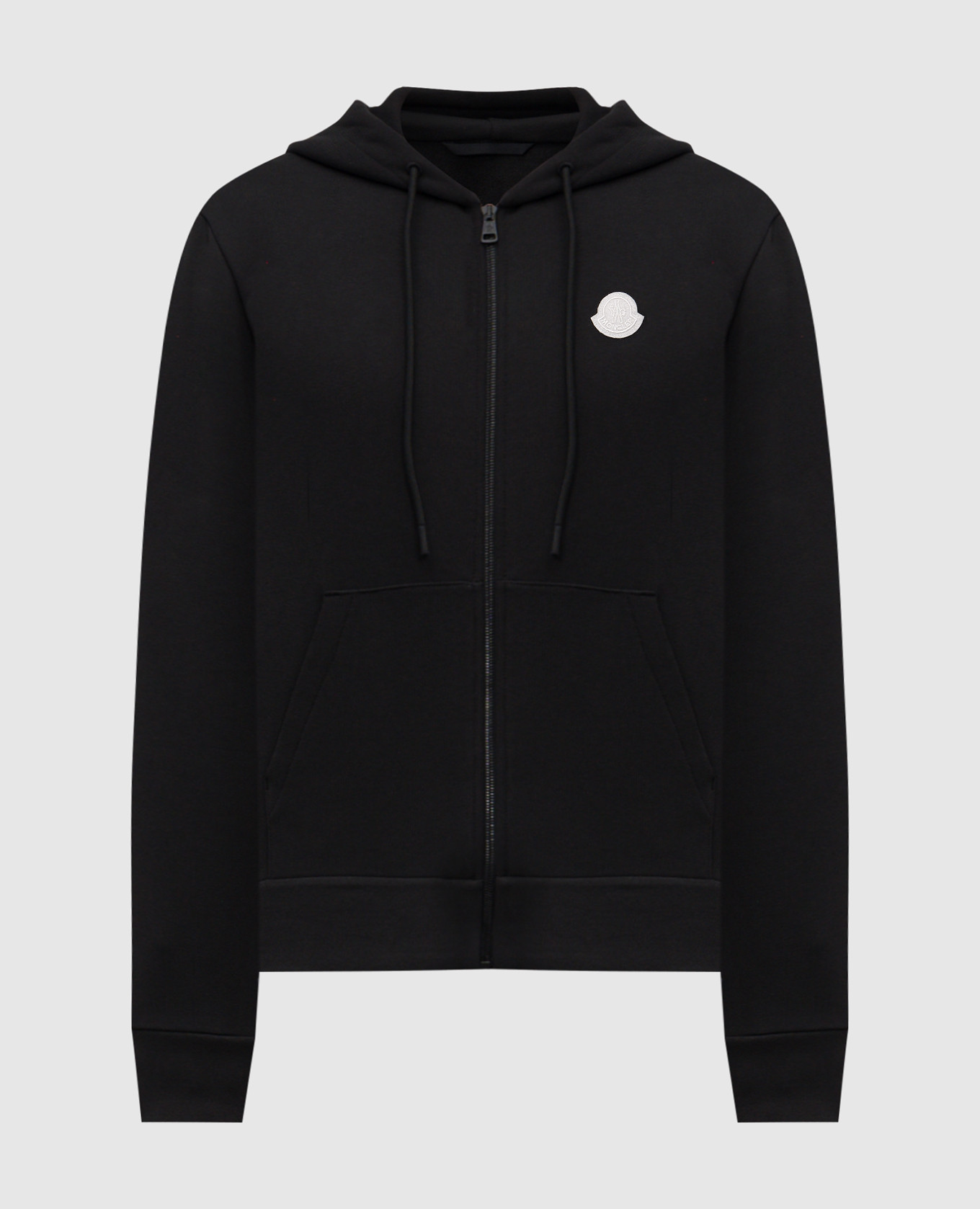 

Black sports jacket with logo patch Moncler