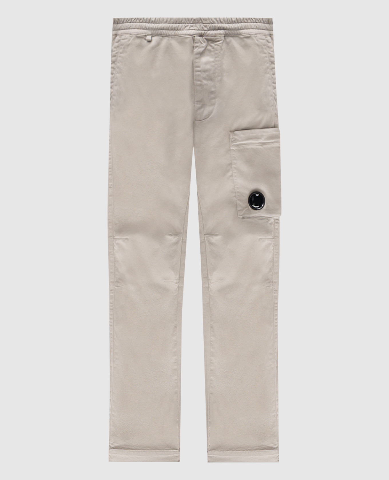 Grey pants with logo patch C.P. Company