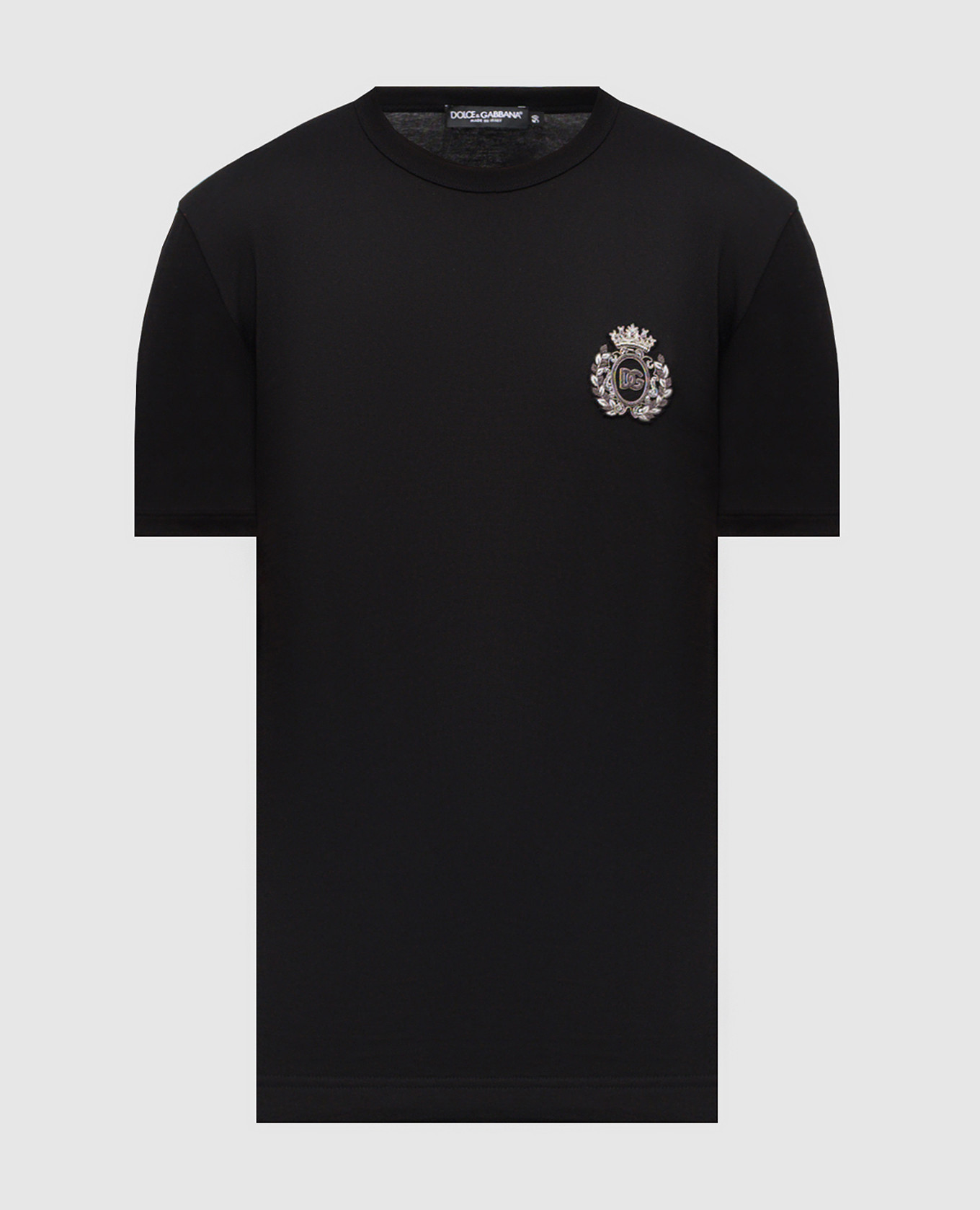 Black T-shirt with logo patch Dolce&Gabbana