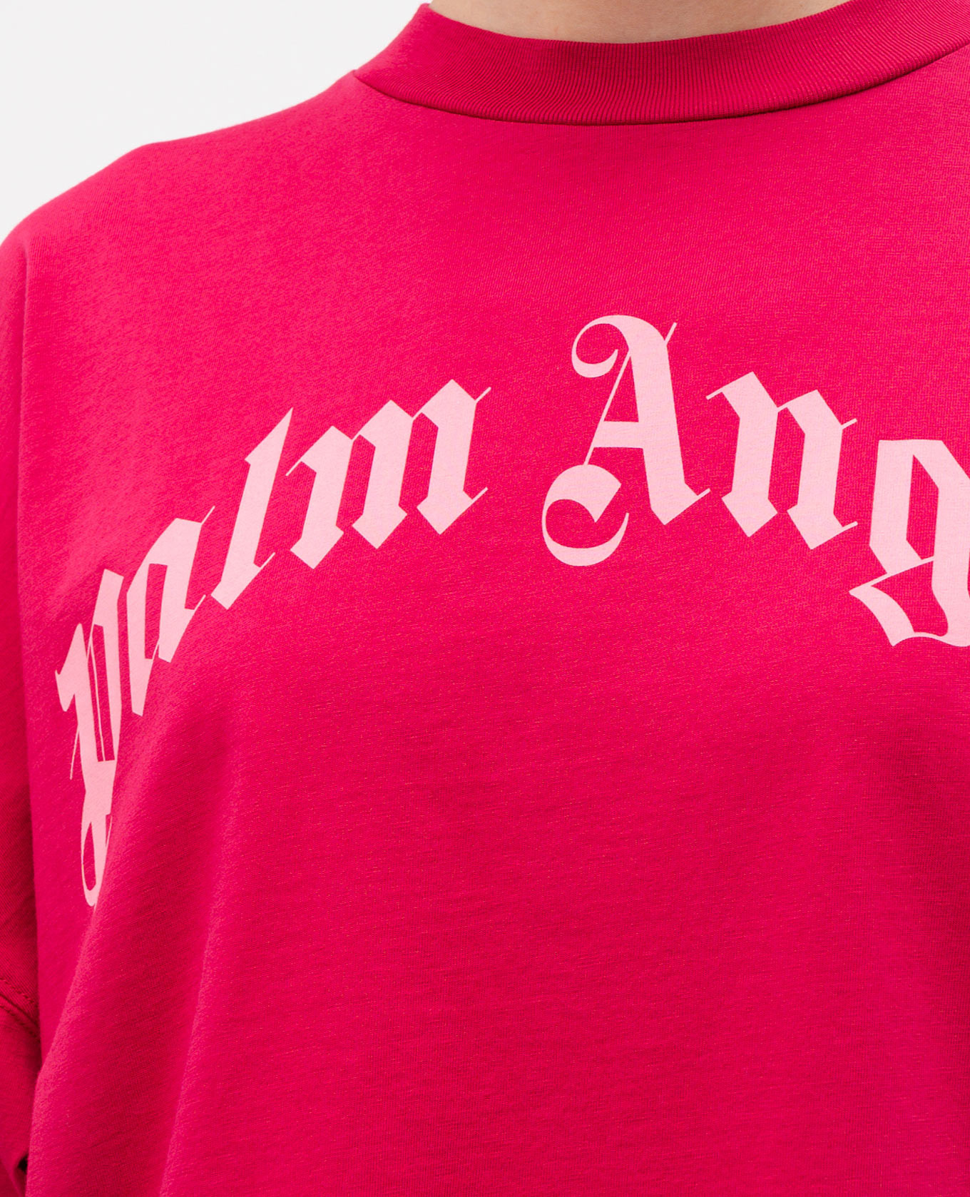 

Pink T-shirt with logo print Palm Angels