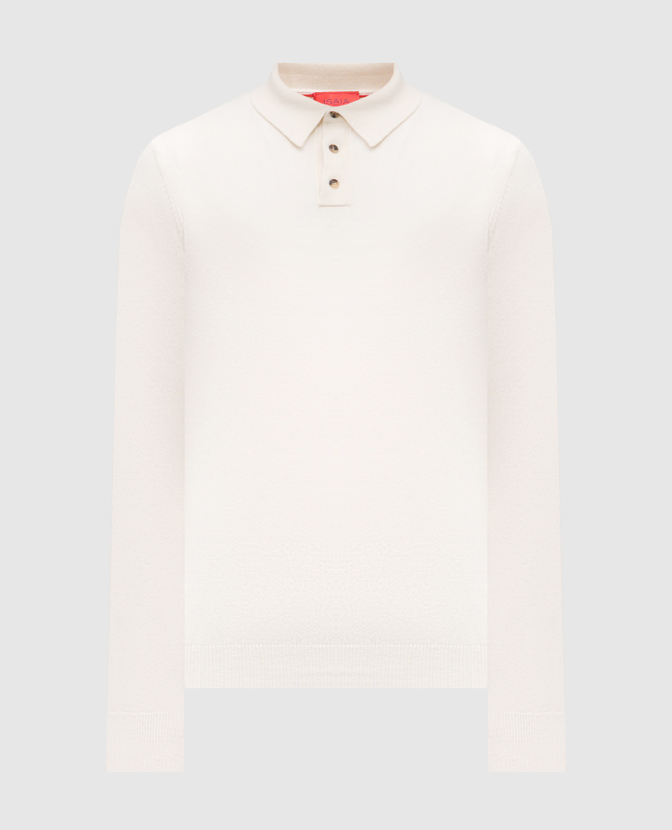 

Beige cashmere polo shirt ISAIA