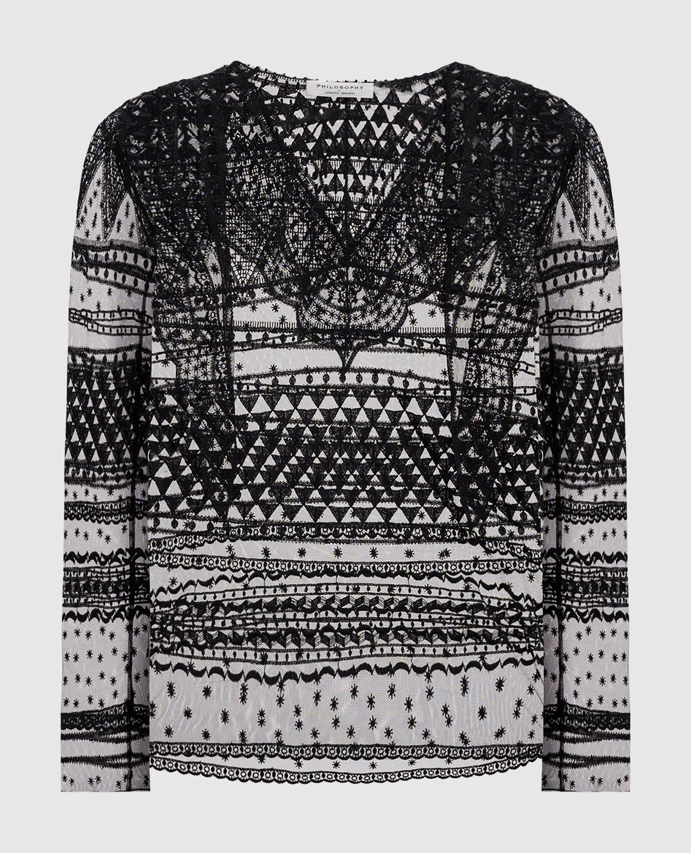 

Black lace blouse Philosophy di Lorenzo Serafini