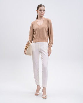 Twinset Beige cashmere and wool pullover 252TP3493