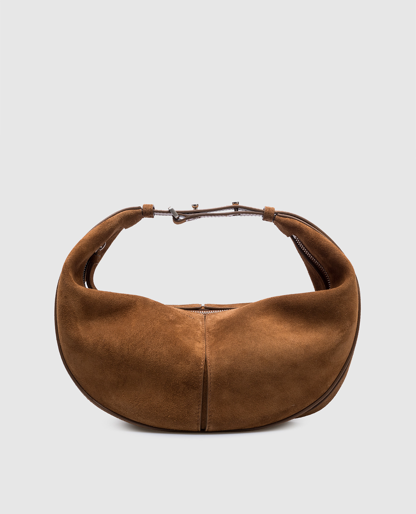 

Brown Suede Logo Hobo Bag PROENZA SCHOULER, Коричневый
