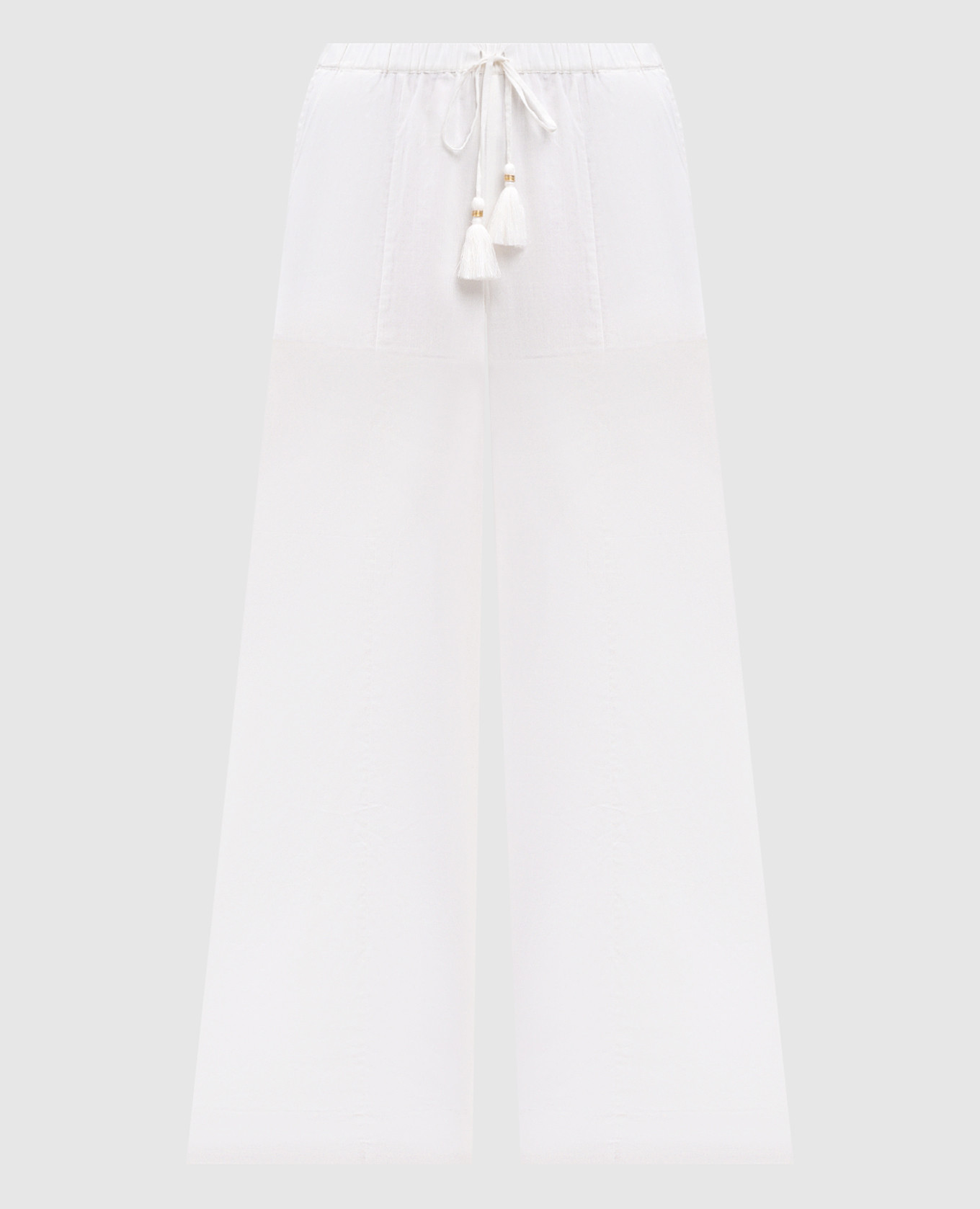 

White pants with logo Twinset
