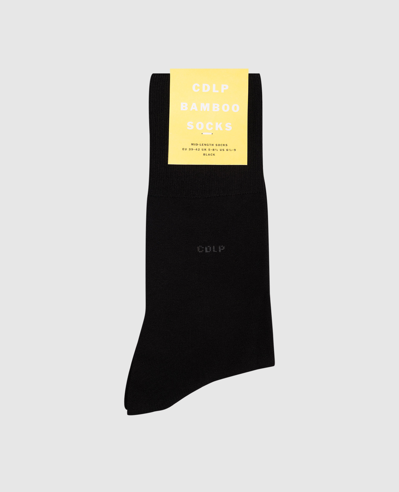 Black socks with logo