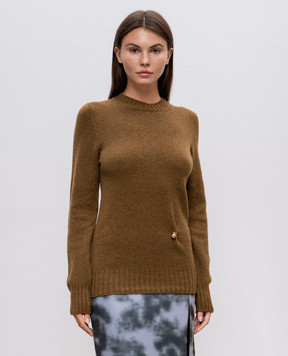 Philosophy di Lorenzo Serafini Brown wool and cashmere sweater A09355707