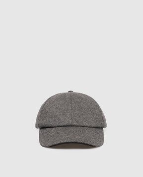 Sease Gray cashmere cap AC032TN194