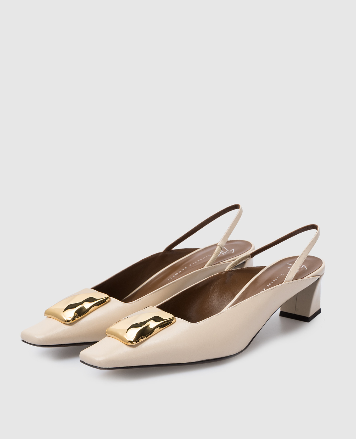 

Brenda beige leather slingbacks Giuseppe Zanotti