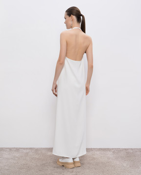 Sofie D`Hoore DULUTH white midi dress with open back DULUTHPOBA