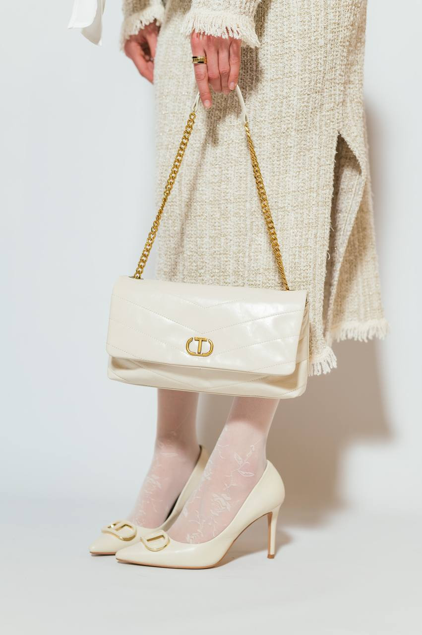 

White leather shoes Oval T Twinset