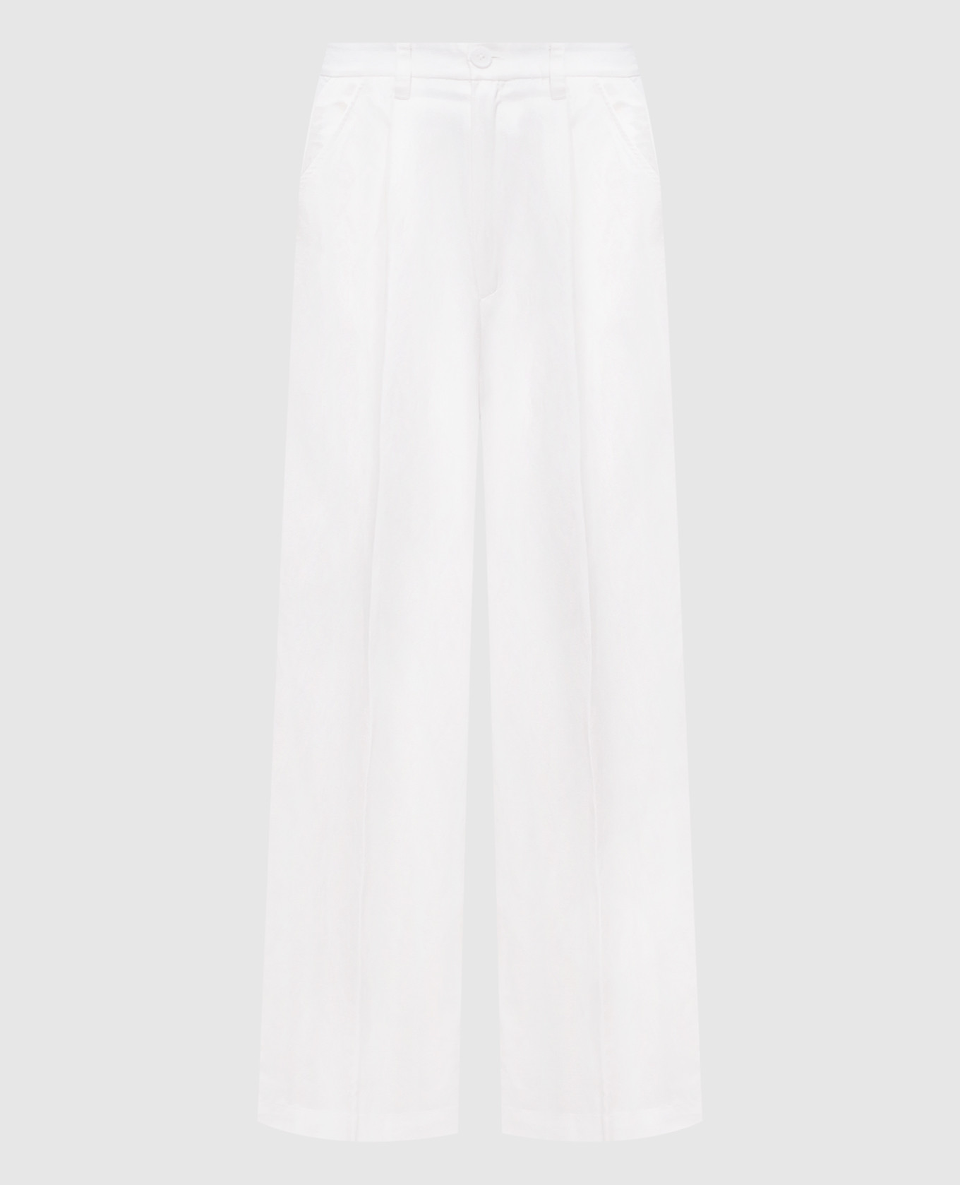 

Carrie white pants with linen Anine Bing