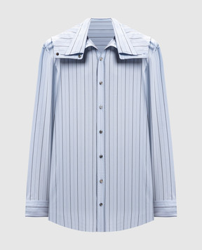 Y Project Blue striped shirt 101SI001F551